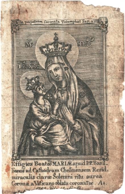 Obrazek koronacyjny z 1765r. str. 1